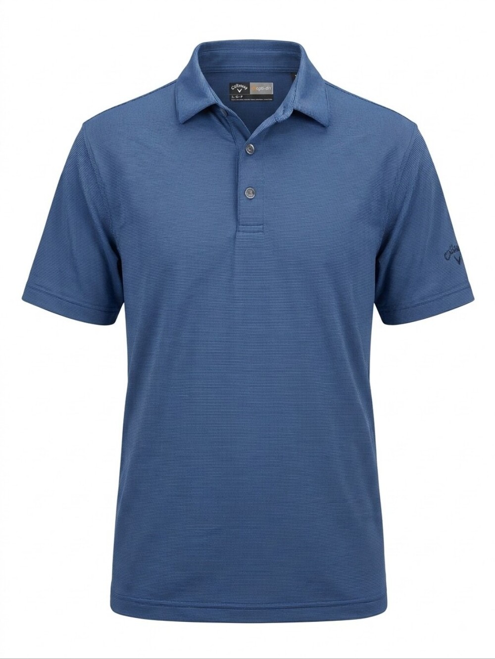 Callaway Blue Short-Sleeve Golf Polo